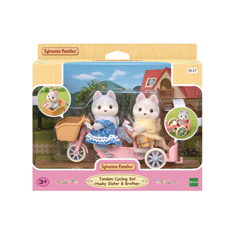 Sylvanian Families Tandem Cycling Set Husky