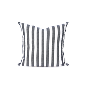 Citta Wide Stripe Washed Cotton Cushion Cover Navy