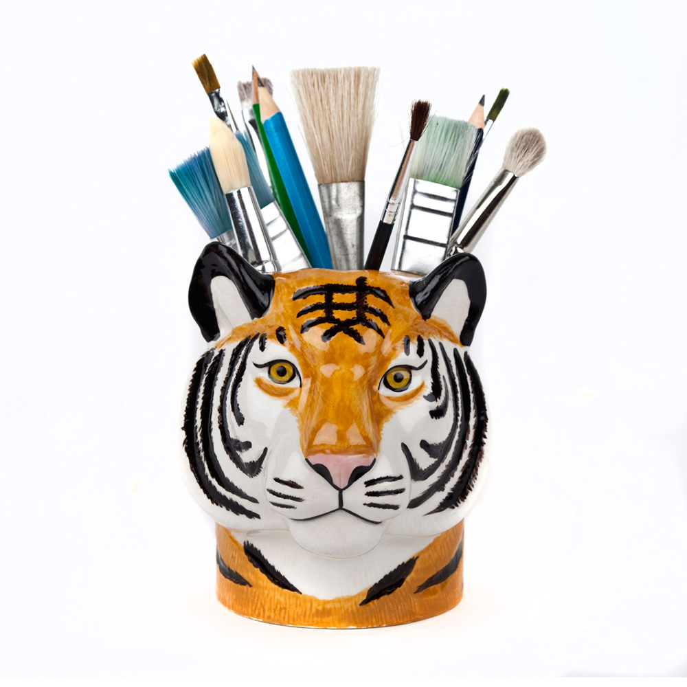 Quail Tiger Pencil Pot