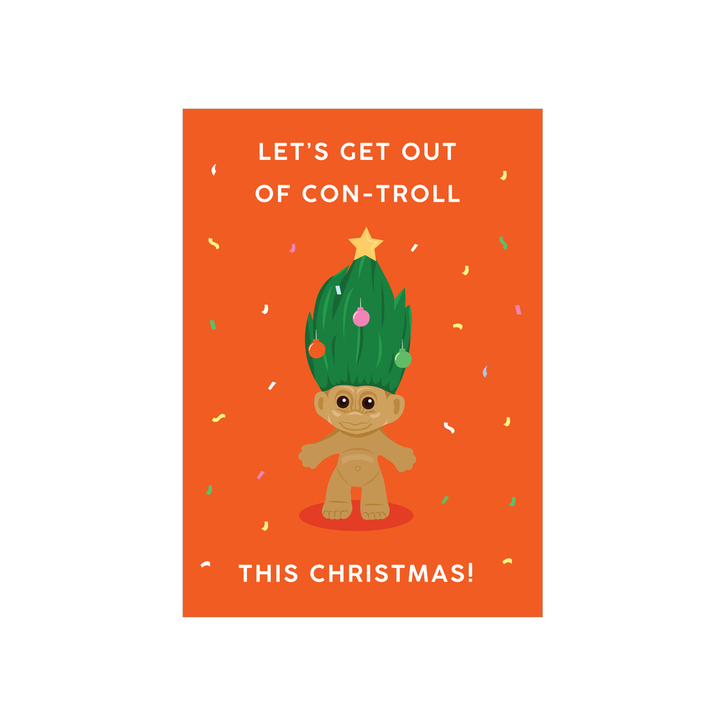 Iko Iko Pop Fun Christmas Card Troll