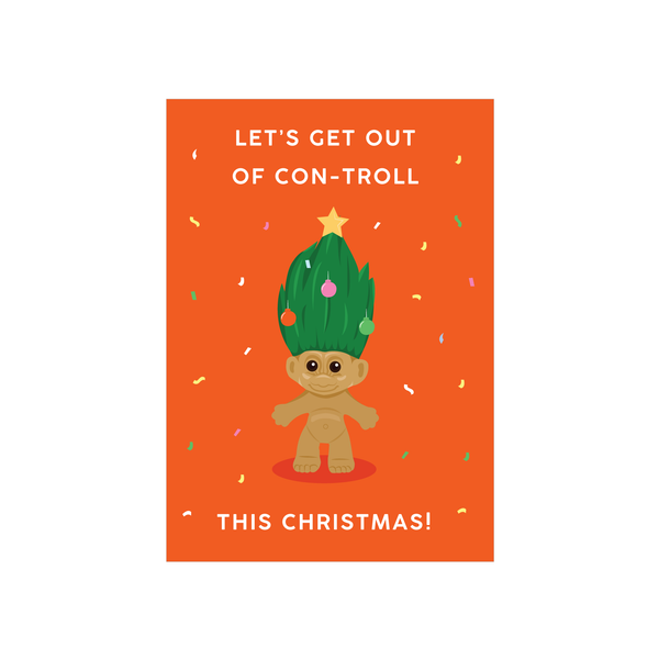 Iko Iko Pop Fun Christmas Card Troll