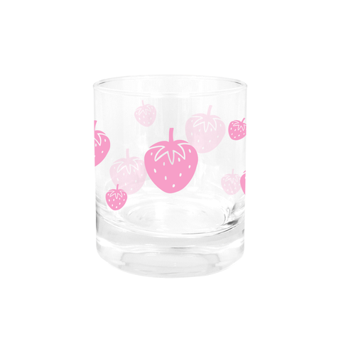 Iko Iko Glass Tumbler Strawberries Light Pink