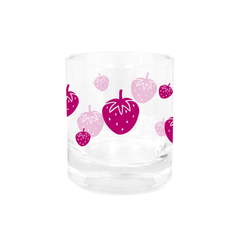 Iko Iko Glass Tumbler Strawberries Burgundy