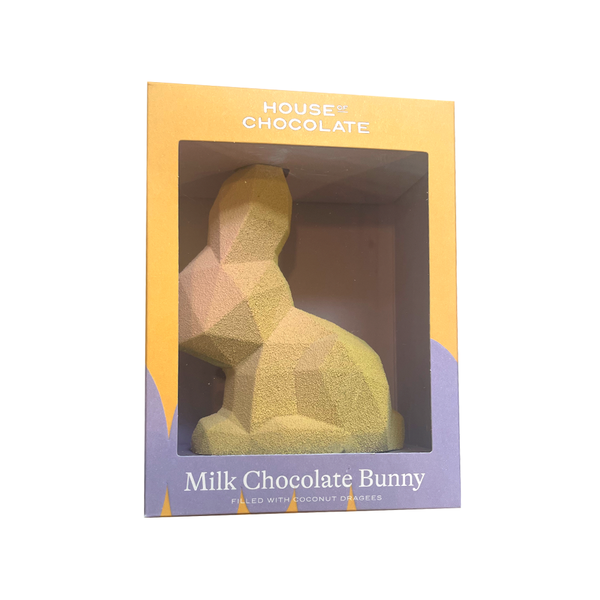House of Chocolate Milk Chocolate Easter Bunny filled with Coconut Dragees