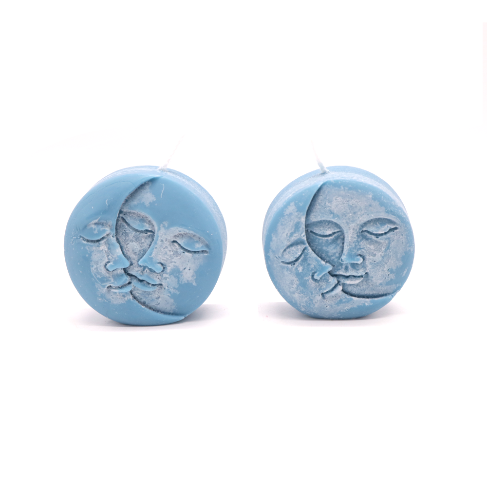 Haly Moon Candle Blue