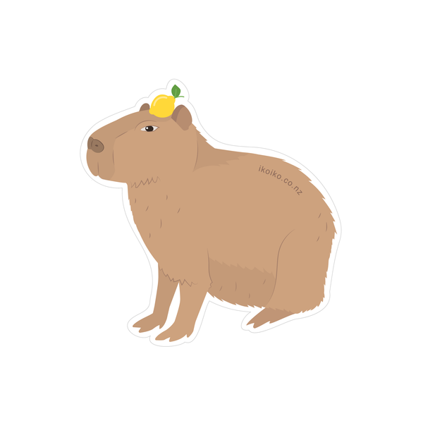 Iko Iko Fun Size Sticker Capybara