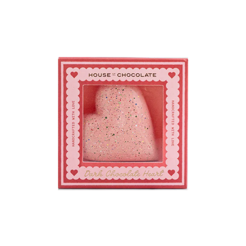 House of Chocolate Raspberry Jam Meltaway Dark Chocolate Heart in Box