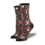 Socksmith Socks Women's Pretty Fly for a Fungi Brown Heather