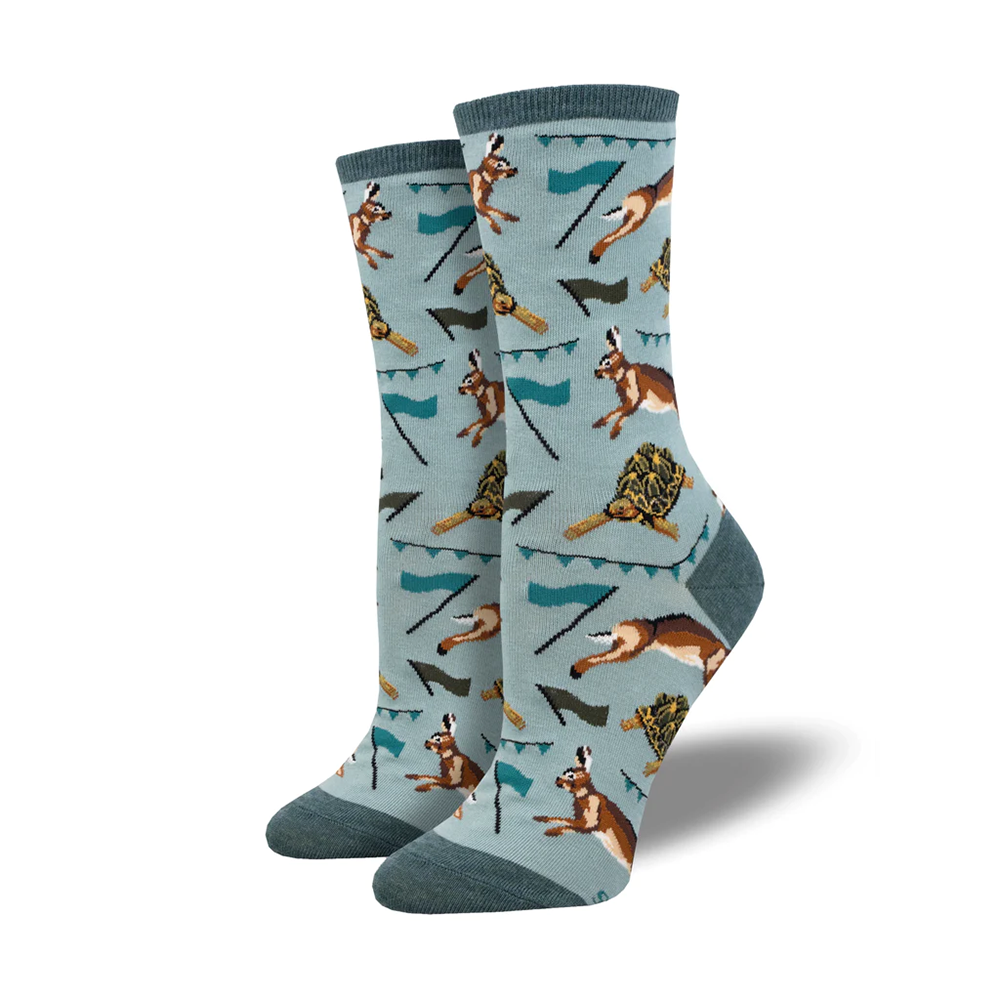 Socksmith Socks Women's Tortoise and the Hare Blue