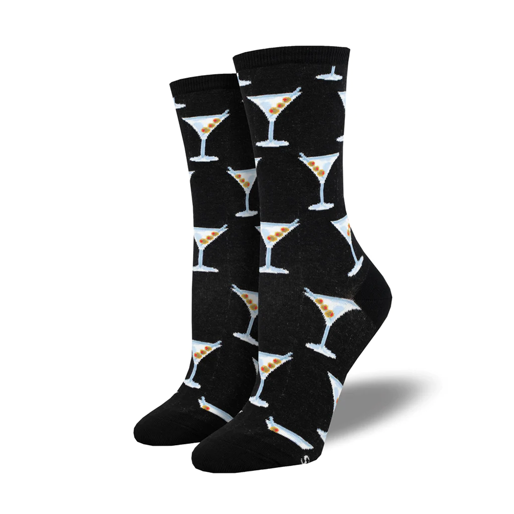 Socksmith Socks Women's Stirred Martini Black