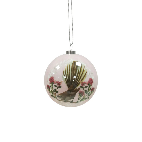 100% NZ Christmas Baubles Birds Set of 6