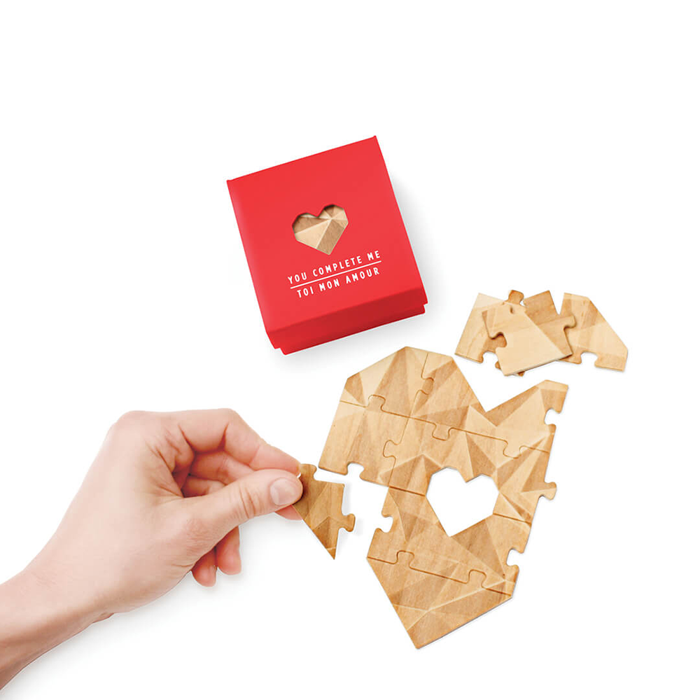 You Complete Me Jigsaw Heart
