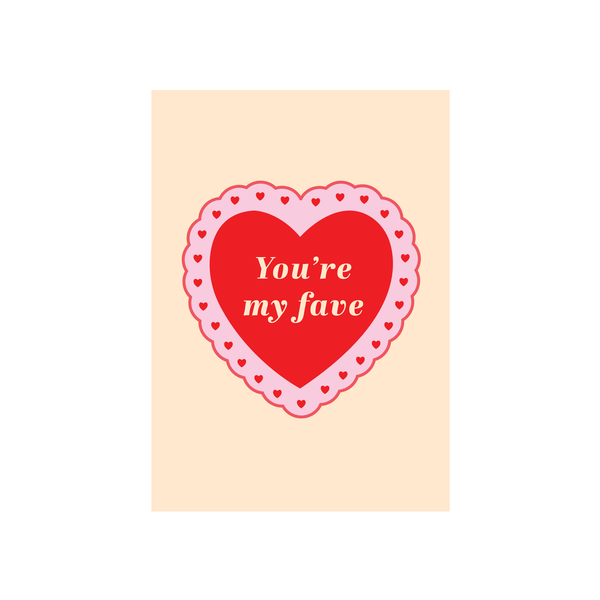 Iko Iko Pop Fun Valentines Card You're My Fav