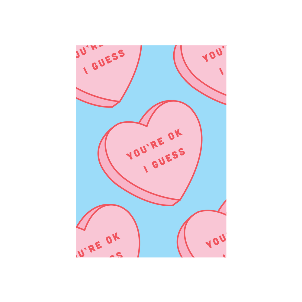 Iko Iko Pop Fun Valentines Card You're Okay