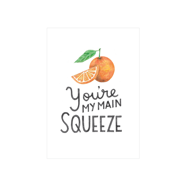 Steer Illustrations x Iko Iko Card You're My Main Squeeze