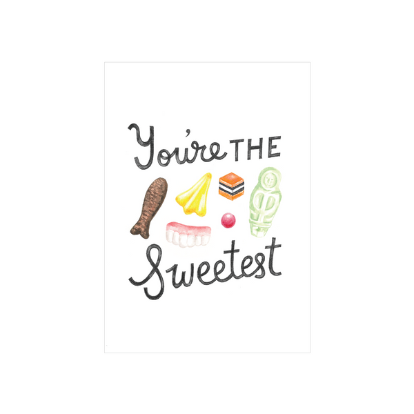 Steer Illustrations x Iko Iko Card You're the Sweetest