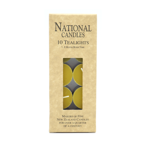 Beeswax Tealight Candles Pack of 10