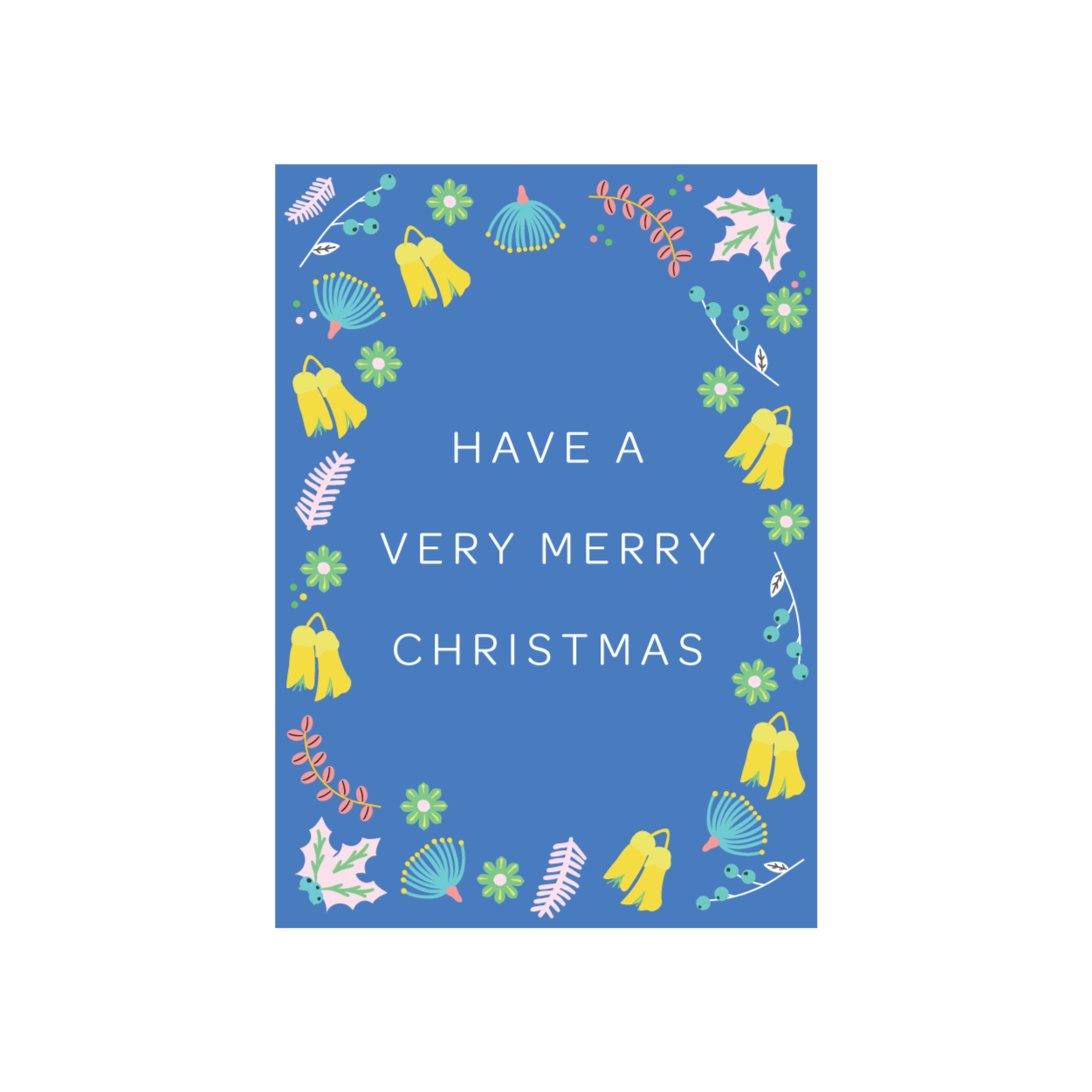 Iko Iko Christmas Card Kōwhai Merry Christmas