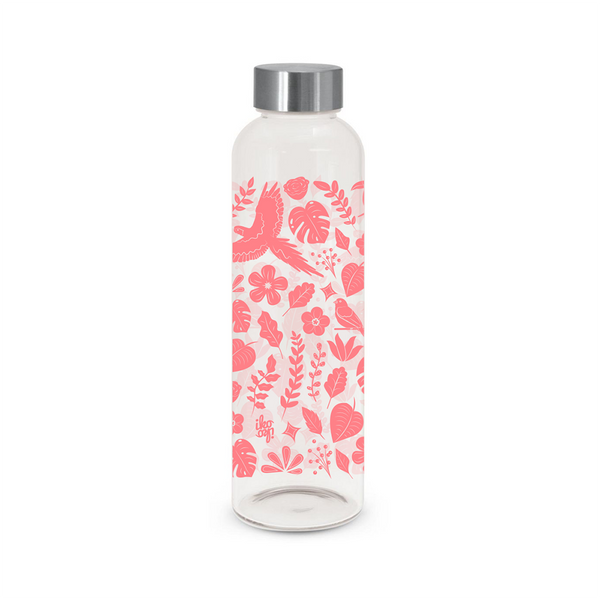 Iko Iko Flora Glass Bottle Tropical Coral