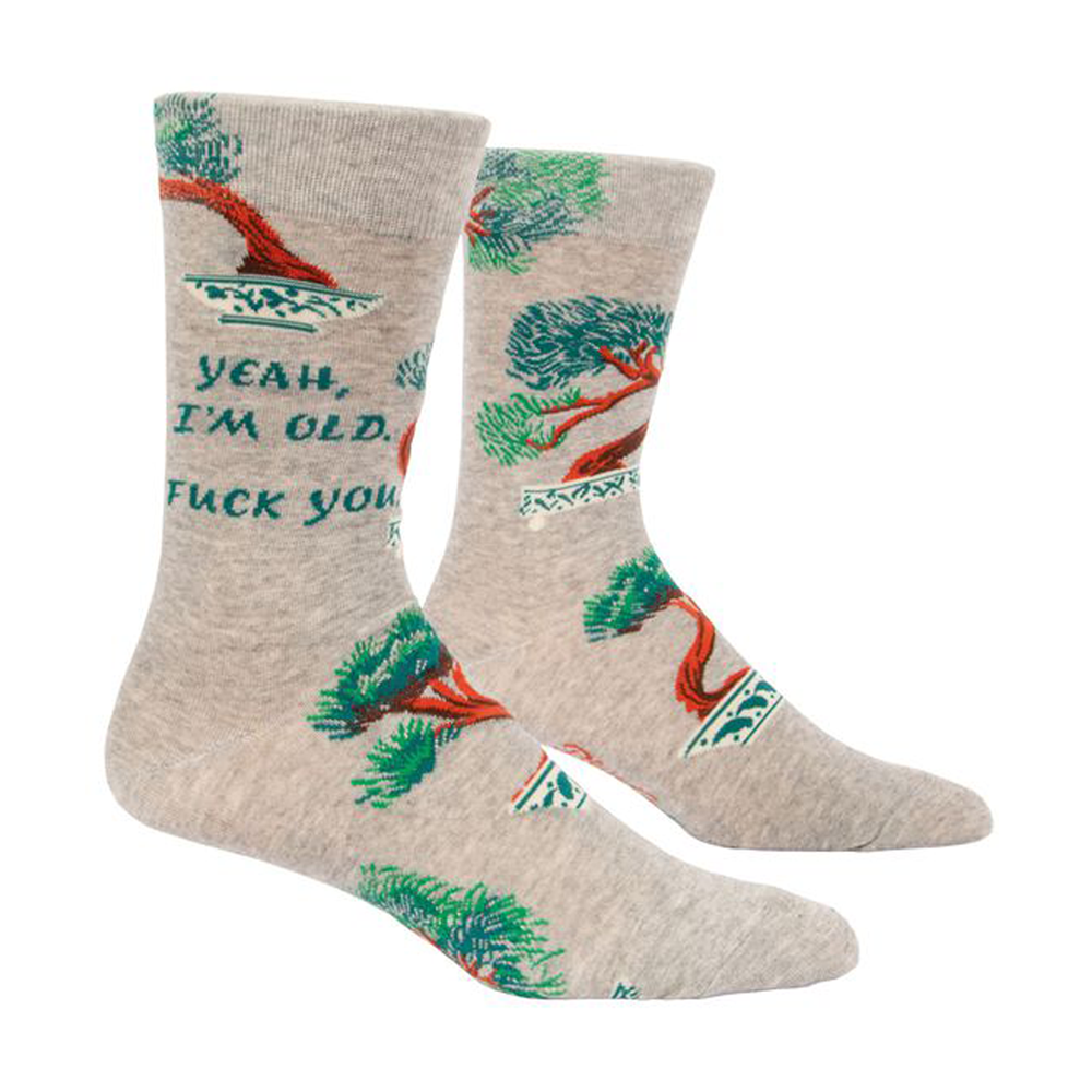 Blue Q Men's Socks Yeah I'm Old