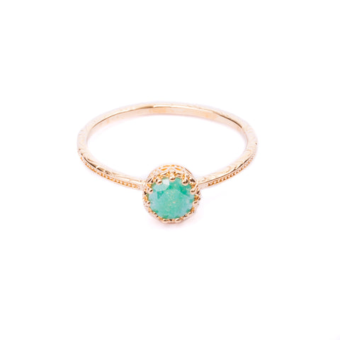 Iko Iko Ring Glass Gold