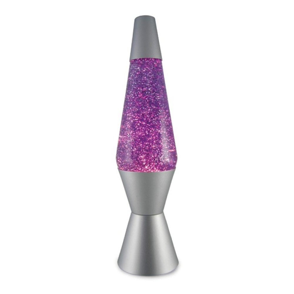 Diamond Glitter Lamp Silver Purple