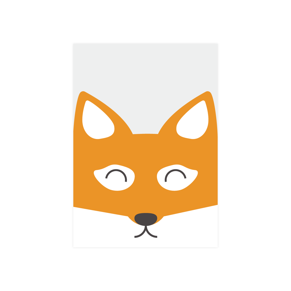 Iko Iko Kid's Animal Card Fox