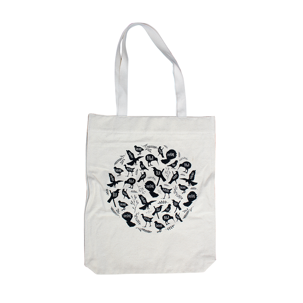 Moana Road Coromandel Canvas Tote Bag New Zealand Birds