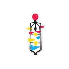 Iko Iko Fun Size Sticker Bucket Fountain