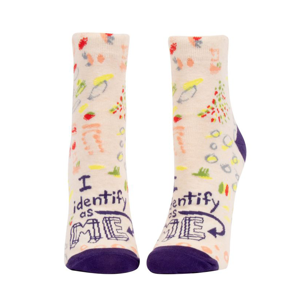 Blue Q Women's Ankle Socks I Identify As Me