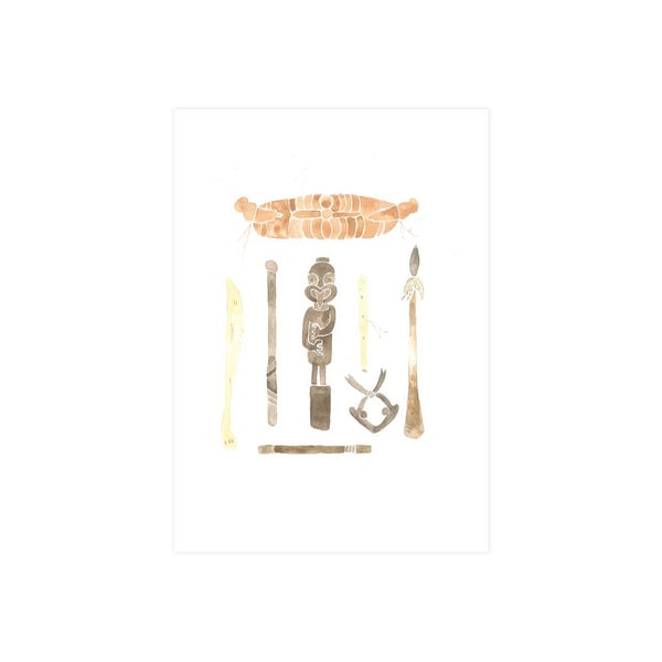 Steer Illustrations X Iko Iko Card Lithograph DC