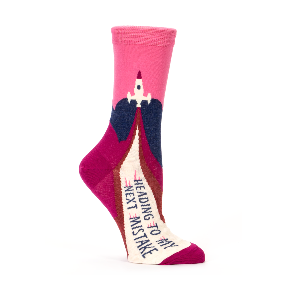 Blue Q Women's Socks Heading to My Next Mistake