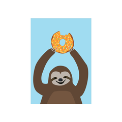 Alice Berry X Iko Iko Card Blue Donut Sloth