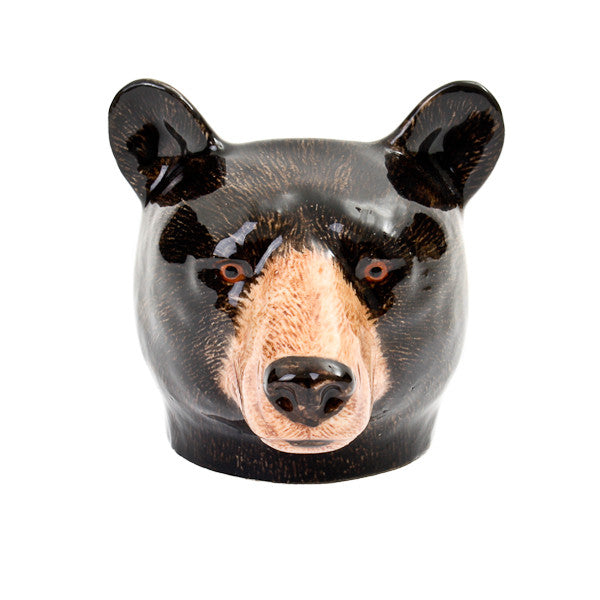 Quail Black Bear Face Egg Cup