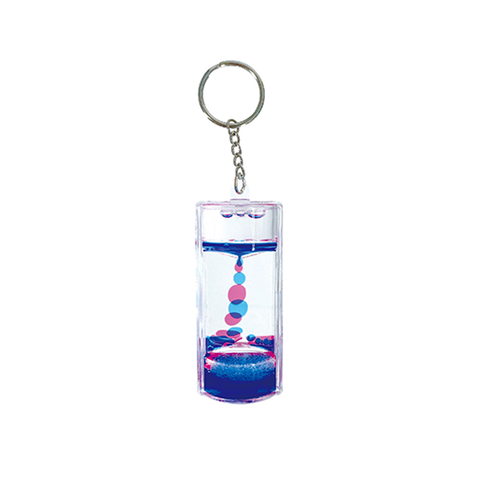 Liquid Colour Timer Keyring Assorted