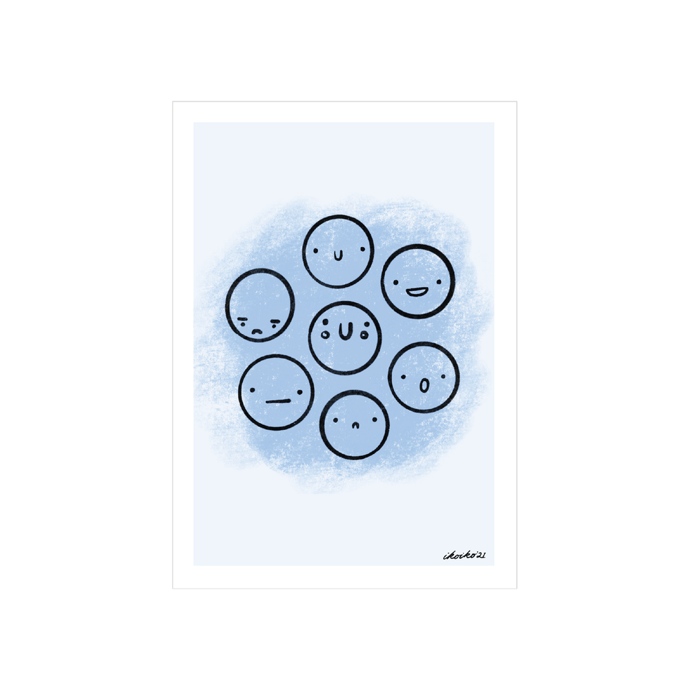 Iko Iko A4 Art Print Emotions