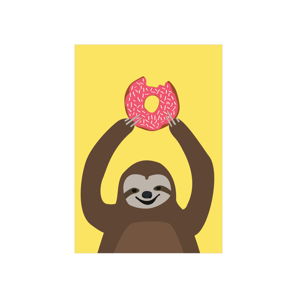 Alice Berry X Iko Iko Card Yellow Donut Sloth