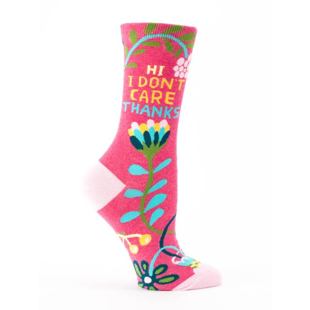 Blue Q Women's Socks Hi I Don't Care