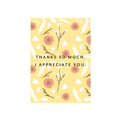 Iko Iko Floral Card Thanks