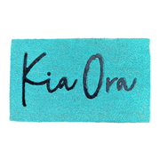 Moana Road Doormat Kia Ora Moana Teal