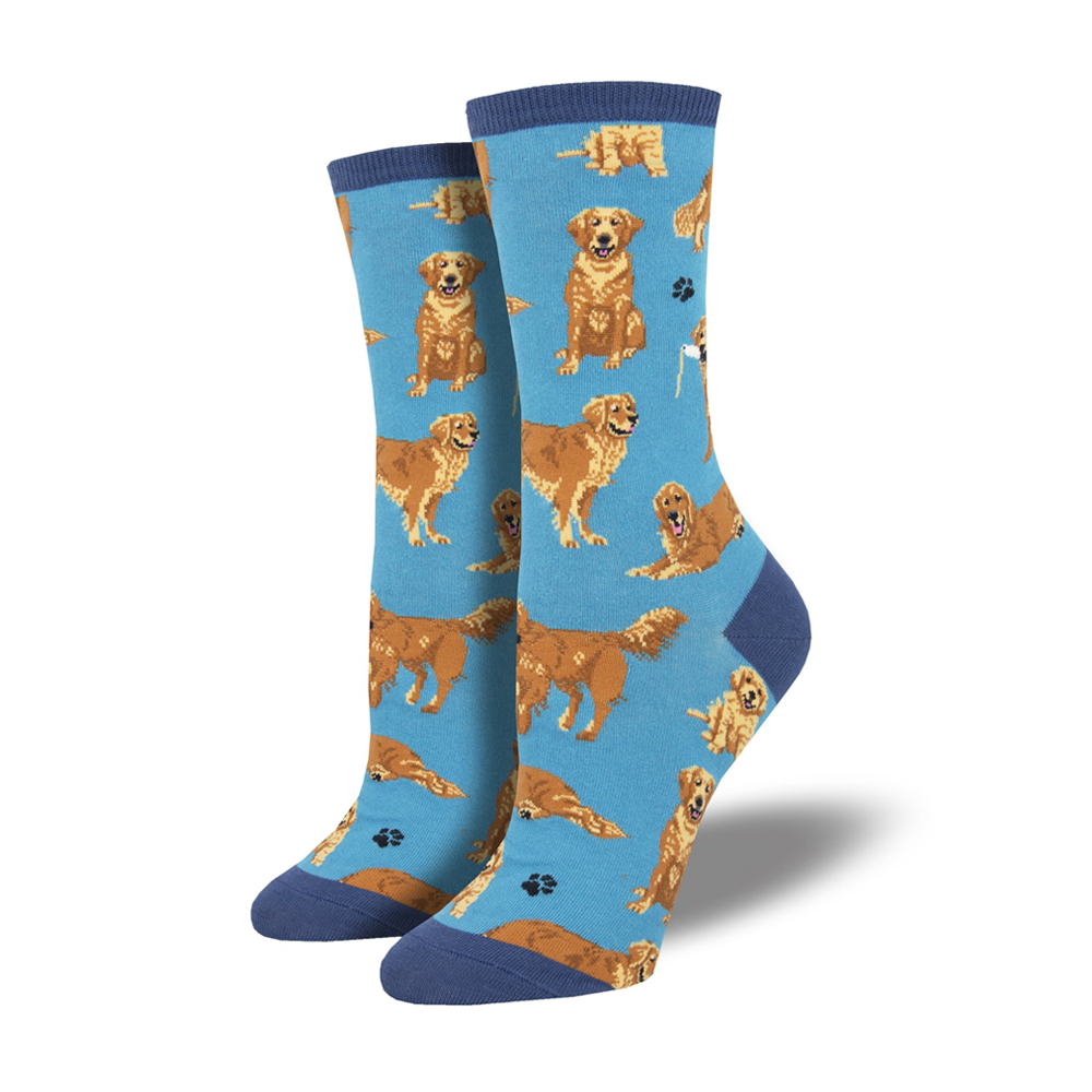 Socksmith Socks Women's Golden Retriever Blue