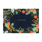 Guest Book Modern Floral Edition