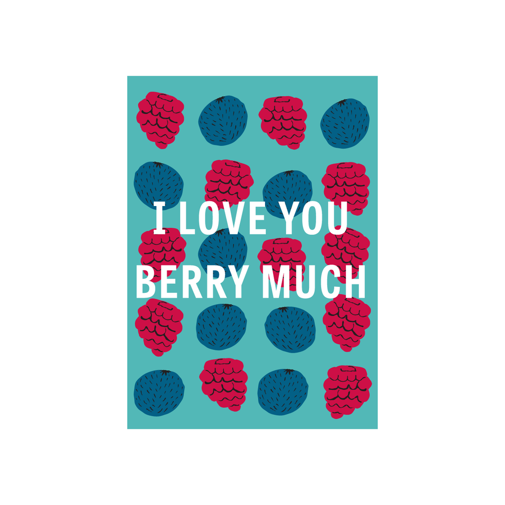 Iko Iko Fruit Pun Card Berry Much