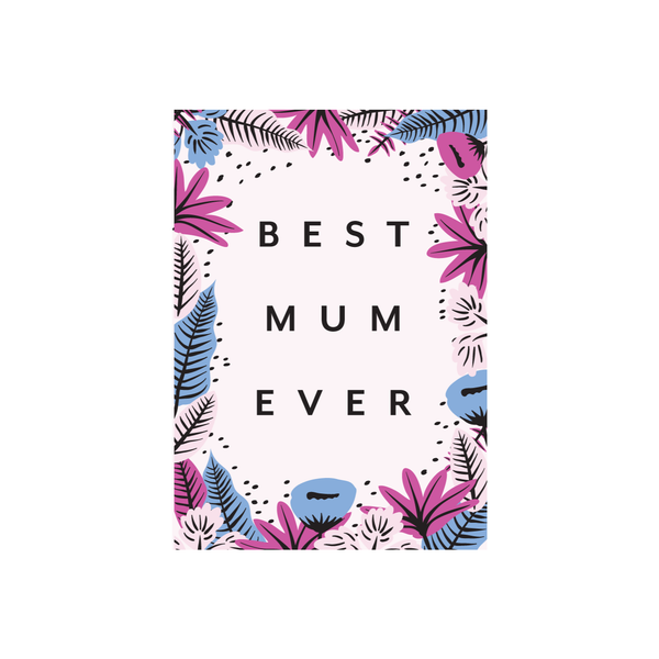 Iko Iko Patterned Card Best Mum Ever
