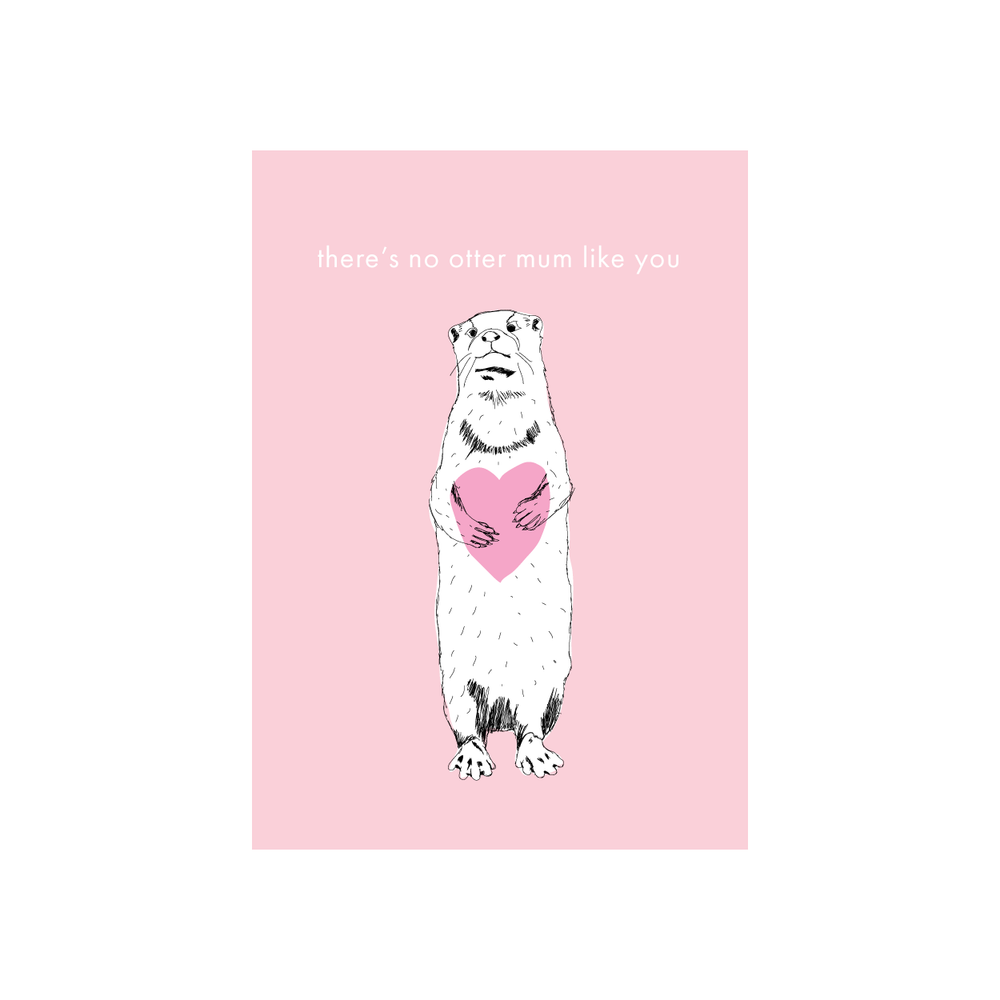 Iko Iko Animal Pun Mum Card Otter