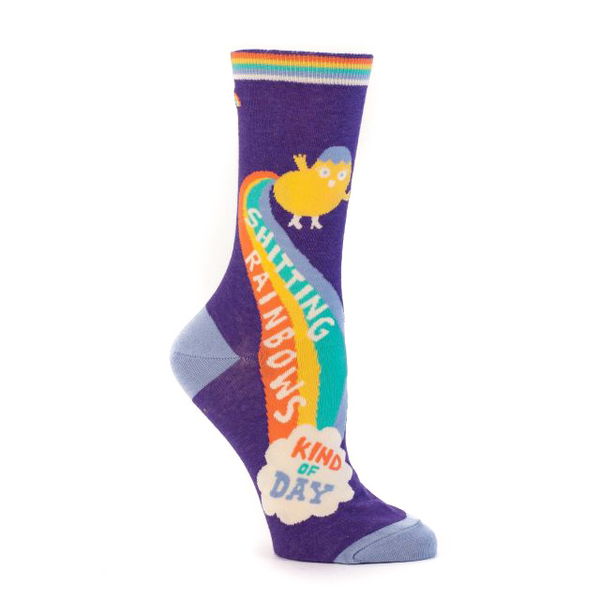 Blue Q Women's Socks Sh*tting Rainbows