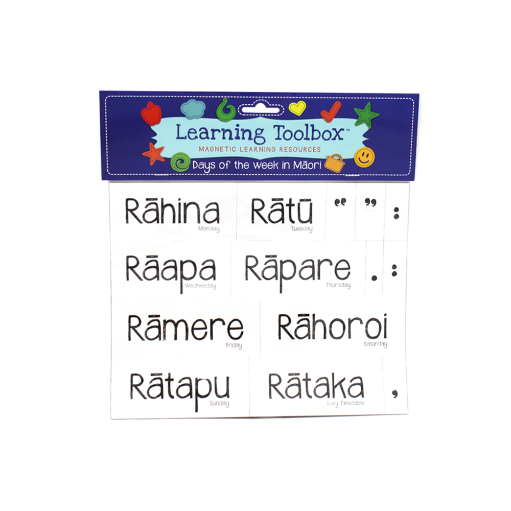 Magnetic Week Days in Māori