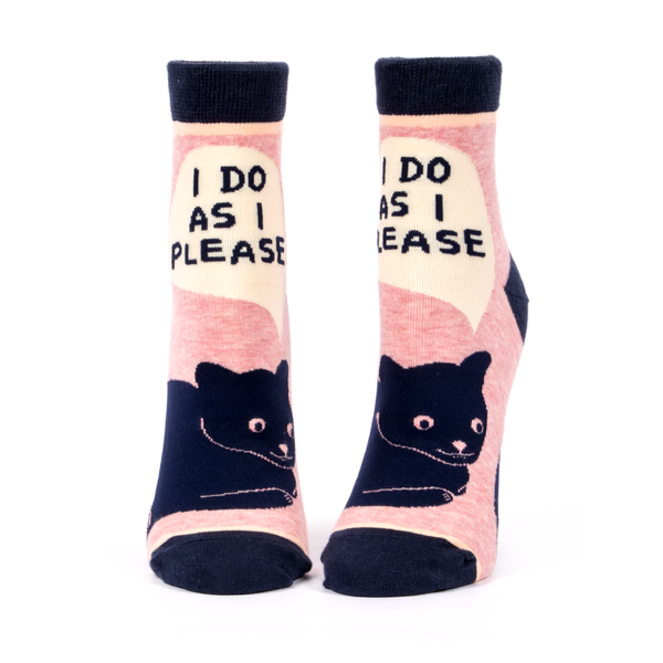 Blue Q Socks Women's Ankle Socks I Do as I Please