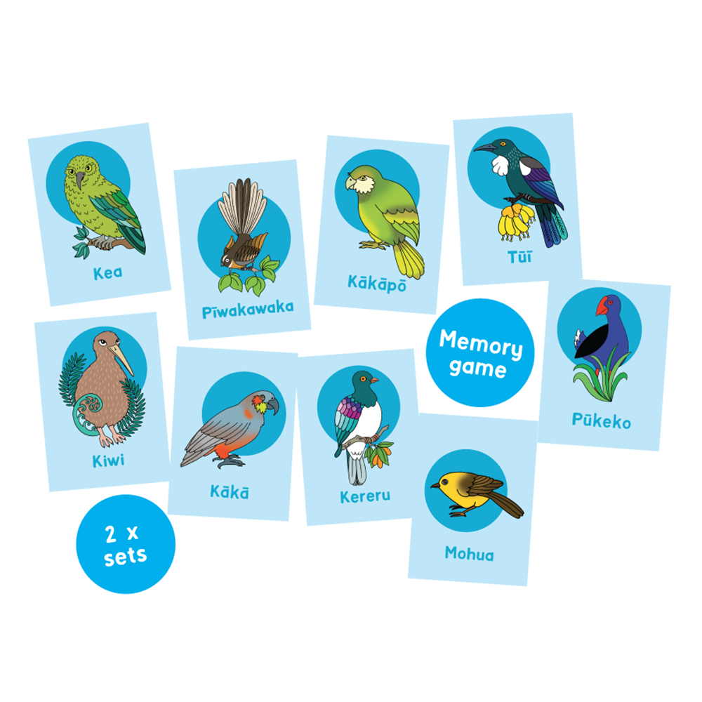 Ngā Manu O Aotearoa Birds Memory Game