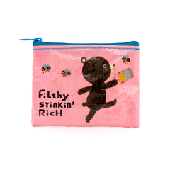 Blue Q Coin Purse Filthy Stinkin Rich